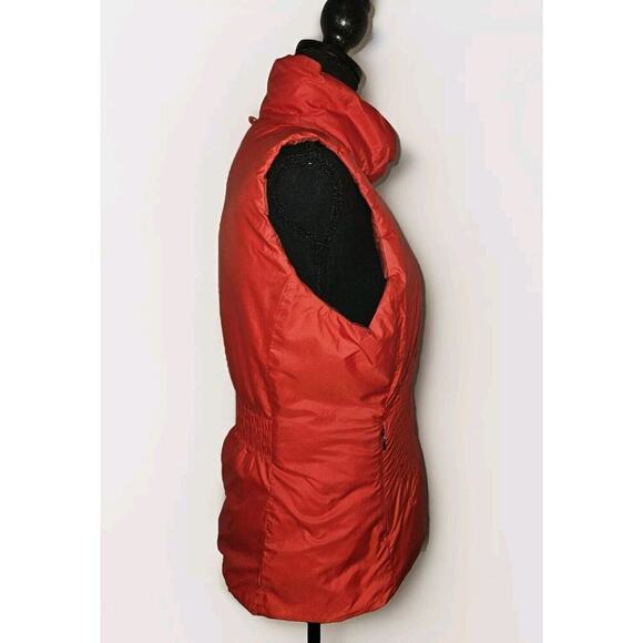 Patagonia Nano Air Puff Goose Down Reversible Women’s Vest Sz M Red - Picture 4 of 13